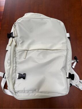 NWOT White Minimalist Backpack - Sleek Everyday Carry